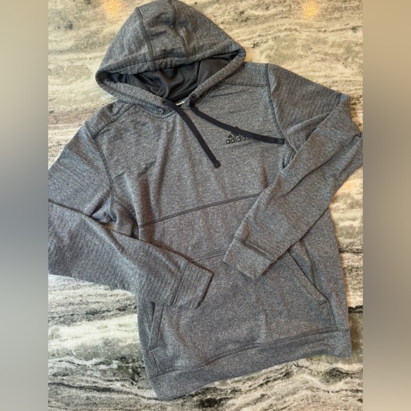 adidas Tops - Adidas Pullover Hoodie Grey/Black Medium